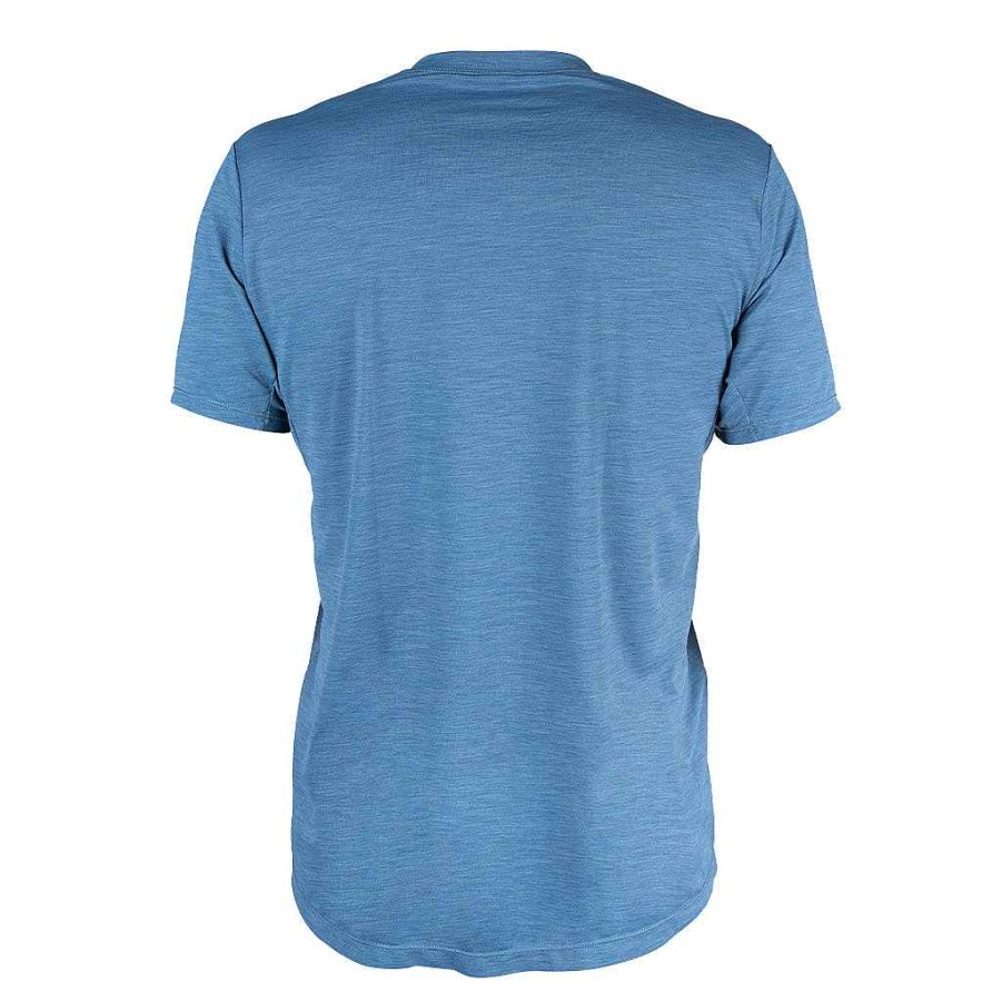 Men'S Xcel | Men'S Heathered Ventx Haleiwa Short Sleeve Relaxed Fit Uv Cascade Blue