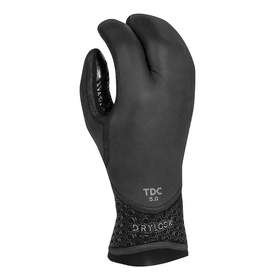 Men'S Xcel Men'S Drylock X + Drylock | Men'S Drylock Texture Skin 3 Finger Glove 5Mm Black