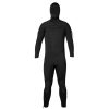 Men'S Xcel Tactical Wetsuits | Military Thermoflex Hooded Fullsuit 8/7/6Mm Black With Stealth Logos