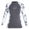 Women'S Xcel | Women'S Ocean Ramsey Water Inspired Premium Stretch Long Sleeve Uv Top W/Key Pocket