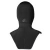 Men'S Xcel Tactical Wetsuits | Military Thermoflex Dive Hood With Bib 5/4Mm Black With Stealth Logos