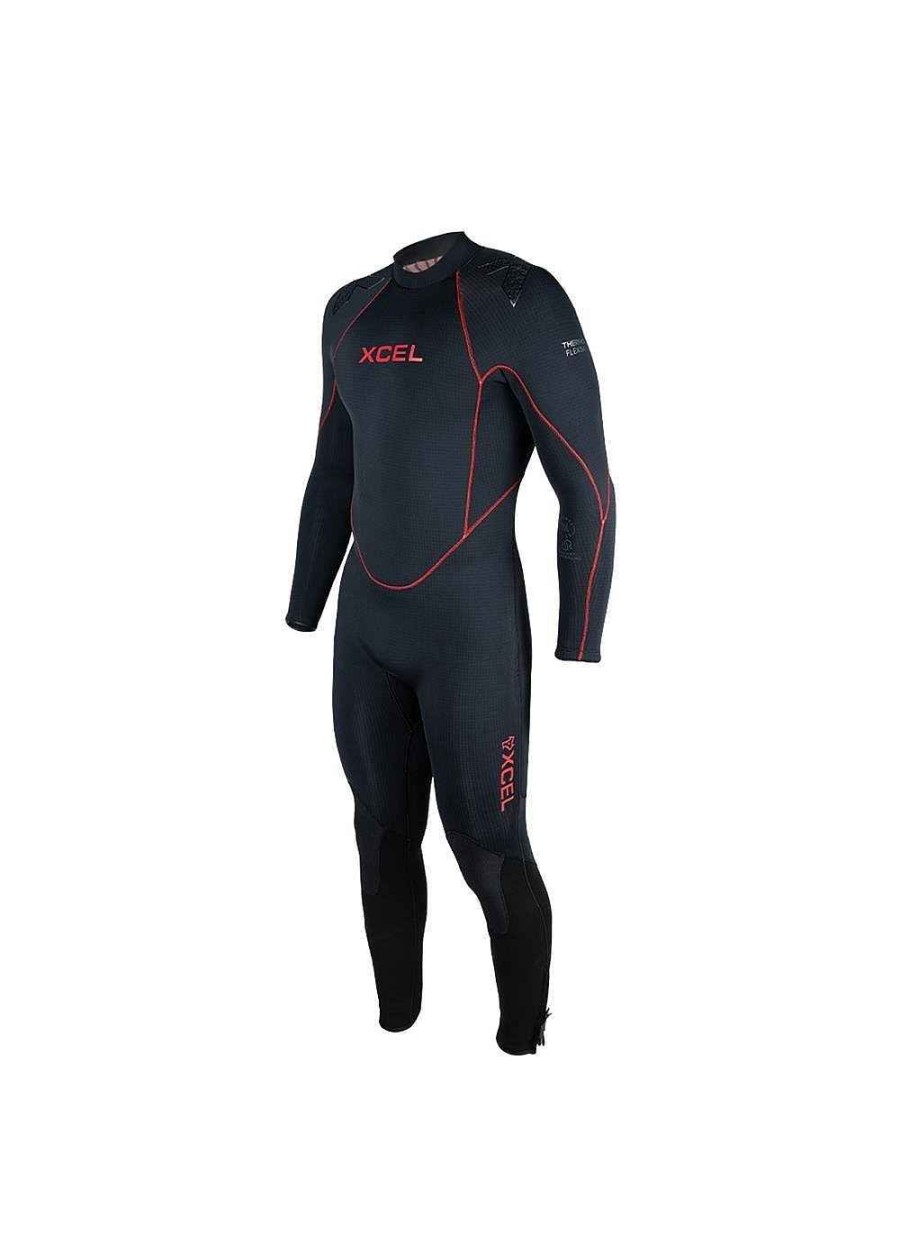 Men'S Xcel Men'S Scuba Dive | Mens Thermoflex Dive Full Wetsuit 7/6Mm Black