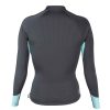 Women'S Xcel Women'S Axis X + Axis | Women'S Axis Long Sleeve1/3 Front Zip Jacket 2Mm Graphite/Glacier Blue