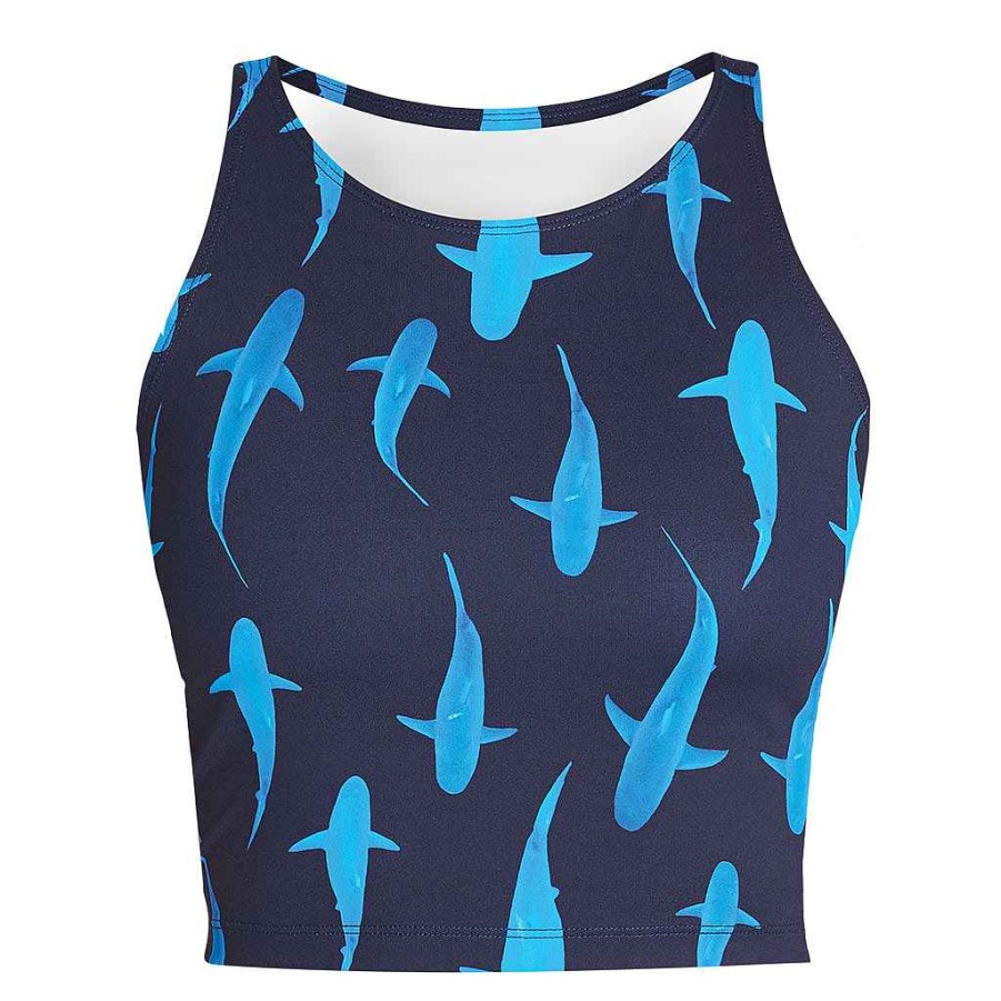 Women'S Xcel | Women'S Ocean Ramsey Water Inspired 8Oz Crop Tank Top Uv