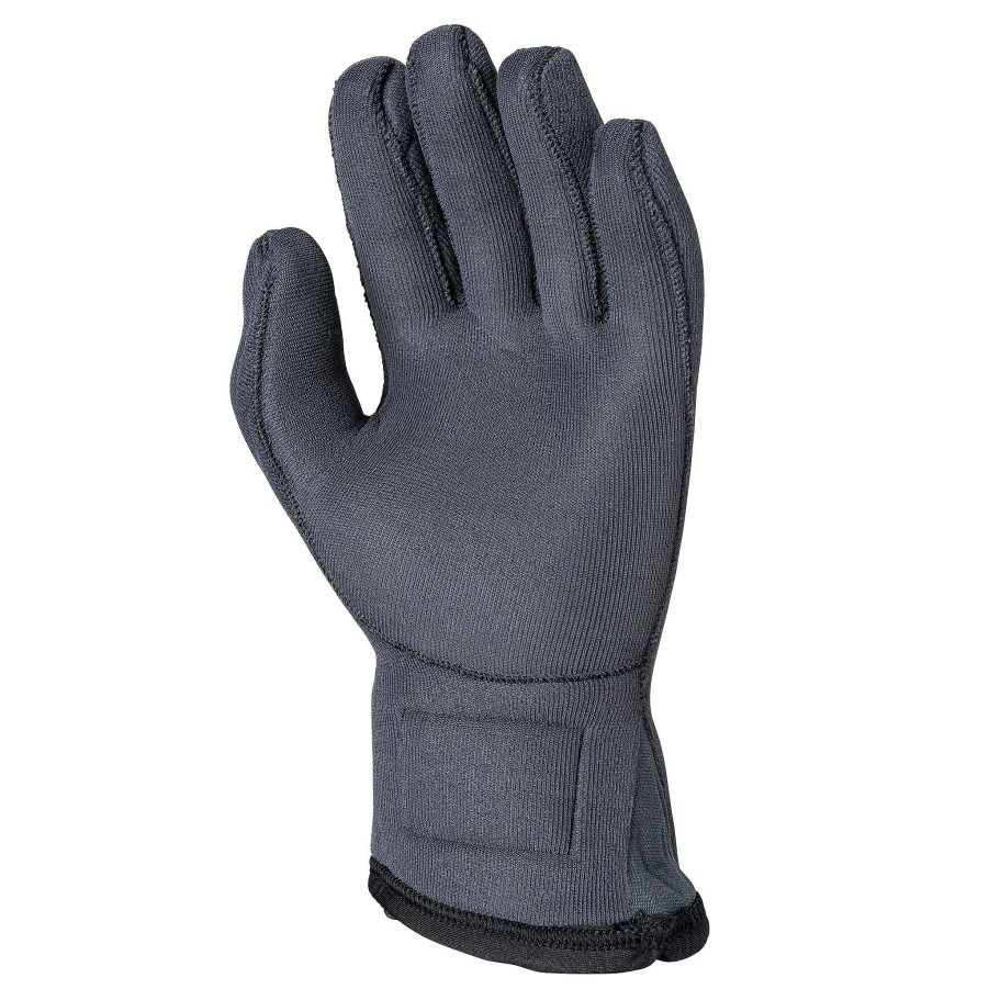 Men'S Xcel Tactical Wetsuits | Military Thermoflex Dive Glove 5/4Mm Black With Stealth Logos