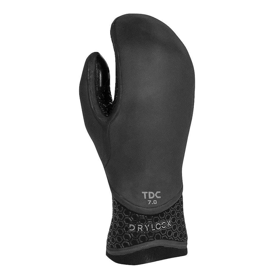 Men'S Xcel Men'S Drylock X + Drylock | Men'S Drylock Texture Skin Mitten 7Mm Black