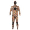 Men'S Xcel Men'S Fullsuits | Men'S Free Diver 2-Piece Set Hooded Full Wetsuit 5Mm Brown Camo