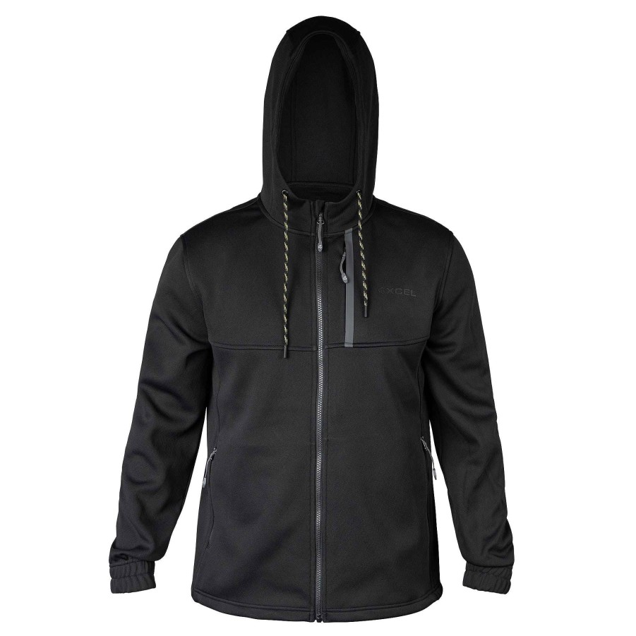 Men'S Xcel Men'S Fleece | Men'S Drylock Hooded Water Repellent Bonded Fleece