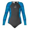 Women'S Xcel | Women'S Ocean Ramsey Water Inspired Drylock Celliant Jacquard Long Sleeve Uv Springsuit Black/Honu Print