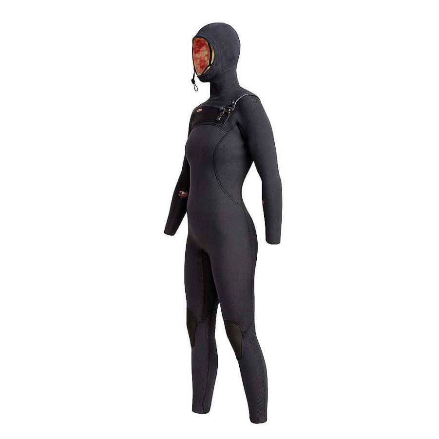 Women'S Xcel Women'S Comp X + Comp | Women'S Comp X 4.5/3.5Mm Front Zip Hooded Full Wetsuit Black