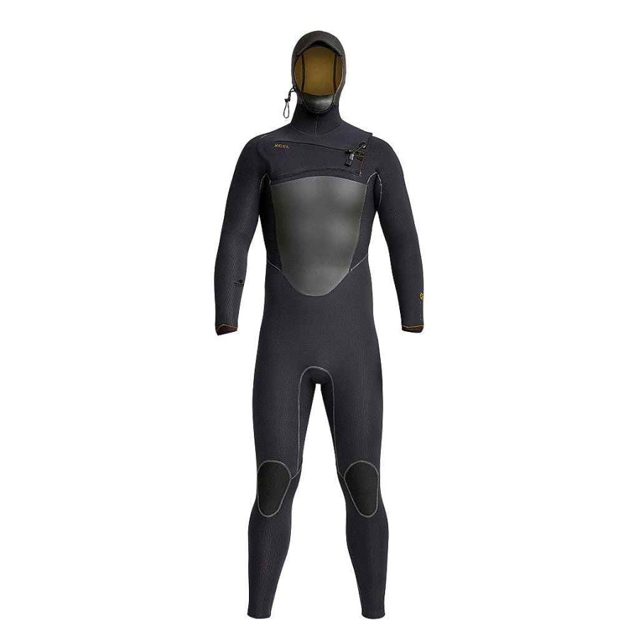 Men'S Xcel Men'S Drylock X + Drylock | Men'S Drylock X 5/4Mm Hooded Full Wetsuit Black