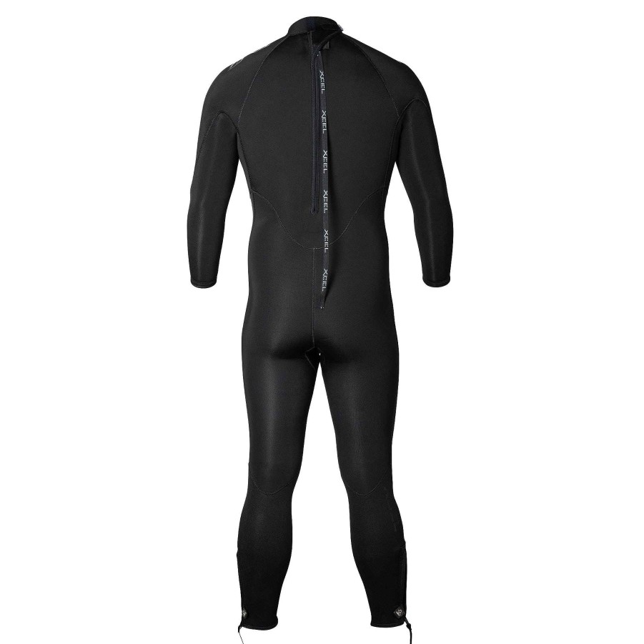 Men'S Xcel Tactical Wetsuits | Military Thermoflex Fullsuit 7/6Mm Black With Stealth Logos