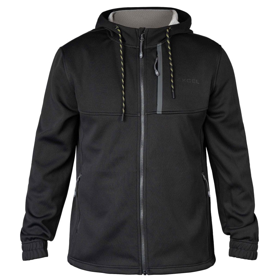 Men'S Xcel Men'S Fleece | Men'S Drylock Hooded Water Repellent Bonded Fleece