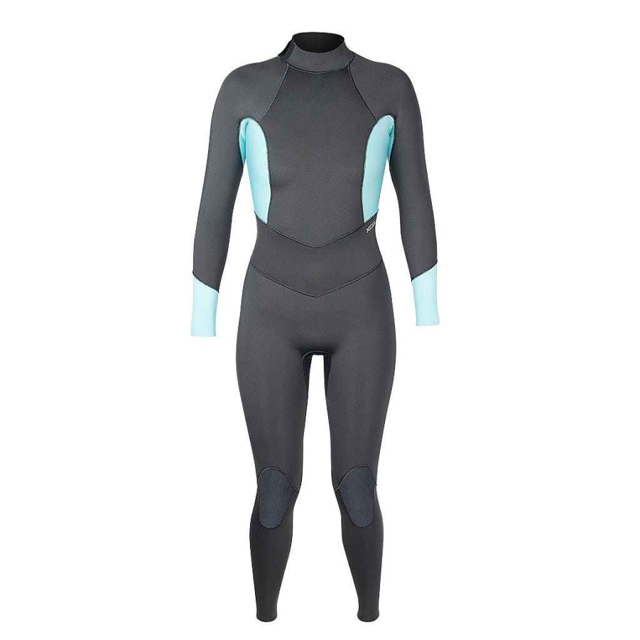 Women'S Xcel Women'S Axis X + Axis | Women'S Axis 4/3Mm Back Zip Full Wetsuit Black/ Black Flower