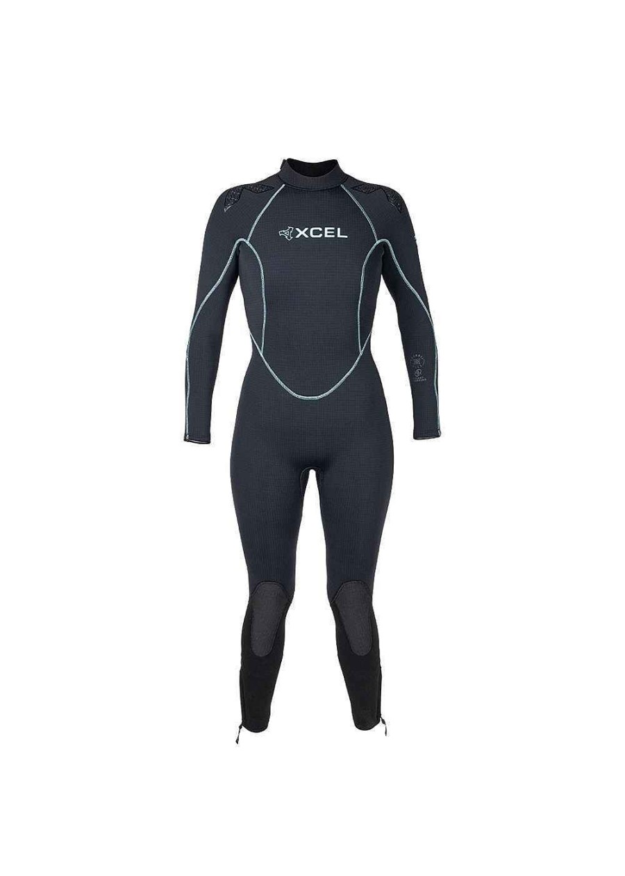 Women'S Xcel Women'S Scuba Dive | Womens Thermoflex Dive Full Wetsuit 5/4Mm Black