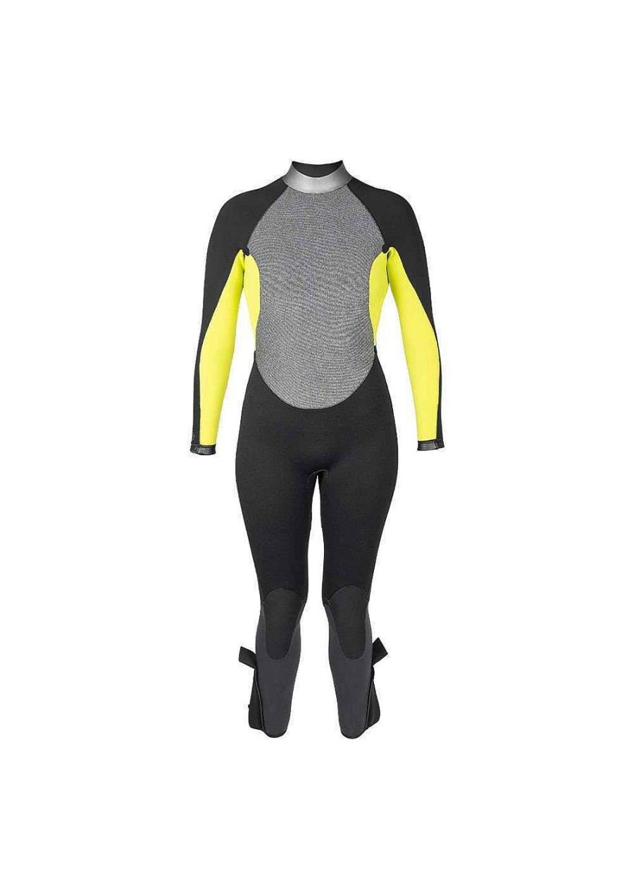 Women'S Xcel Women'S Scuba Dive | Womens Water Inspired Hydroflex Dive Full Wetsuit 7/6Mm Black/Whale Shark