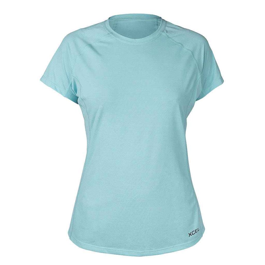 Women'S Xcel | Women'S Heathered Ventx Short Sleeve Relaxed Fit Uv