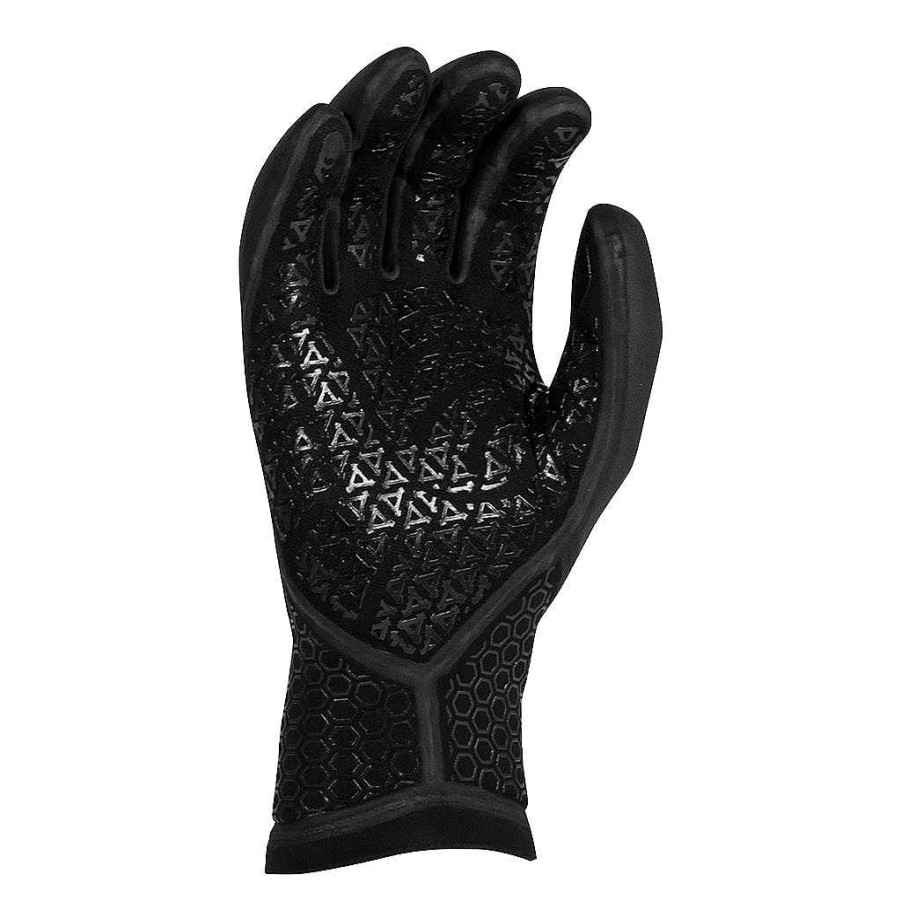 Men'S Xcel Men'S Drylock X + Drylock | Men'S Drylock Texture Skin 5 Finger Glove 3Mm Black