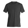 Men'S Xcel | Men'S Heathered Ventx Solid Short Sleeve Uv Black