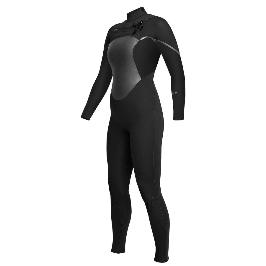 Women'S Xcel Women'S Axis X + Axis | Women'S Axis X 4/3Mm Front Zip Full Wetsuit Black