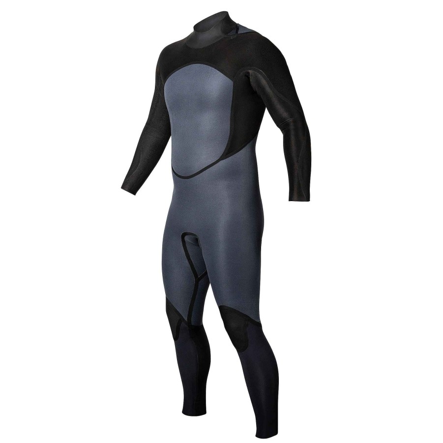 Men'S Xcel Tactical Wetsuits | Military Recon Fullsuit 3/2Mm Black With Stealth Logos