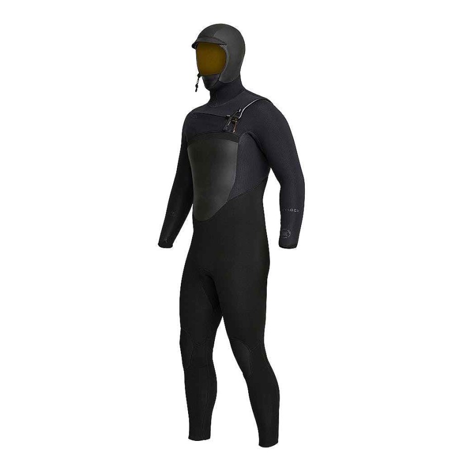 Men'S Xcel Men'S Drylock X + Drylock | Men'S Drylock 5/4Mm Hooded Full Wetsuit Black