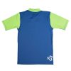 Youth Xcel | Youth Premium Stretch Color Block Short Sleeve Performance Fit Uv Top Sapphire/ Lime Green