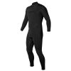 Men'S Xcel Tactical Wetsuits | Military Recon Fullsuit 4/3Mm Black With Stealth Logos