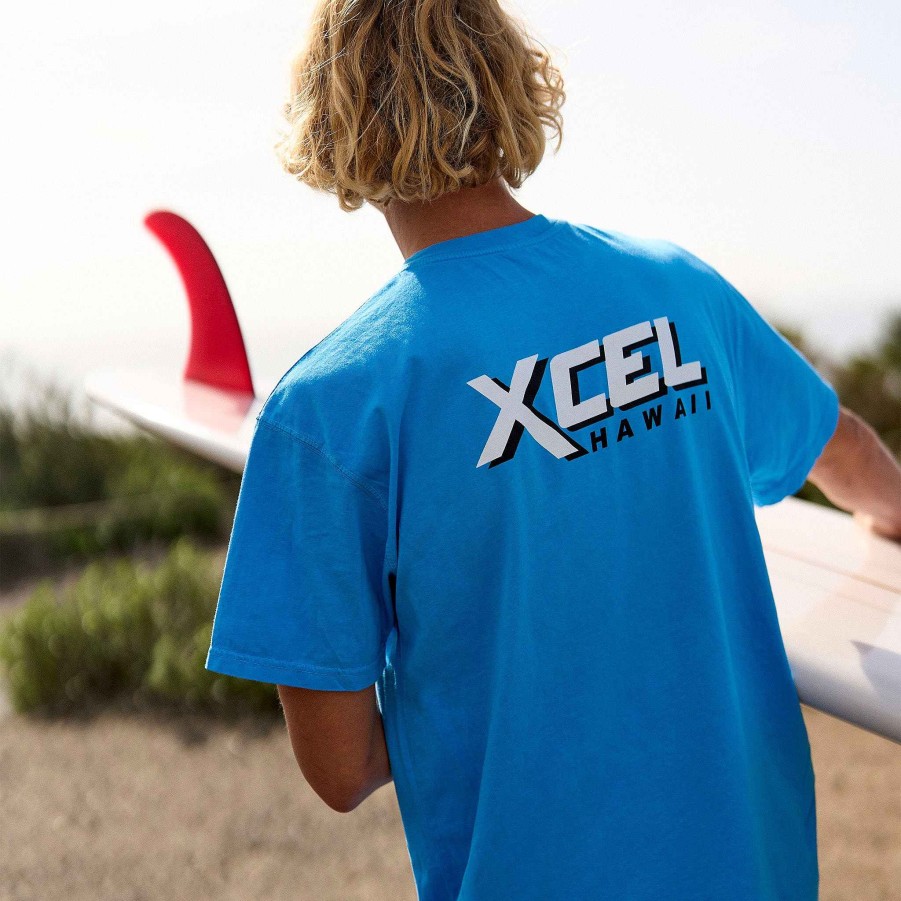 Men'S Xcel Men'S T-Shirts | Men'S Og Retro Short Sleeve Tee Ocean