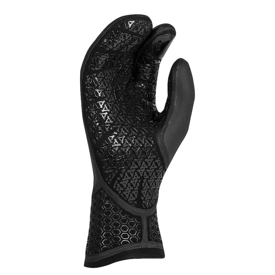 Men'S Xcel Men'S Drylock X + Drylock | Men'S Drylock Texture Skin 3 Finger Glove 5Mm Black