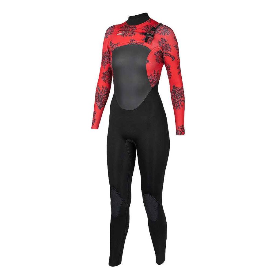 Women'S Xcel Women'S Free Dive | Women'S Ocean Ramsey Axis X 4/3Mm Front Zip Full Wetsuit