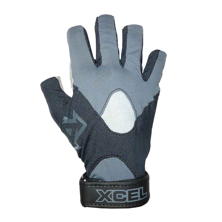 Men'S Xcel Men'S Gloves | Paddle Glove Open Fingers & Thumb Black