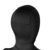 Men'S Xcel Tactical Wetsuits | Military Thermoflex Dive Hood With Bib 4/3Mm Black With Stealth Logos