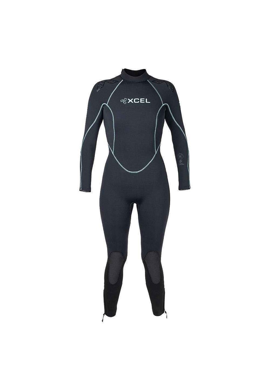 Women'S Xcel Women'S Scuba Dive | Womens Thermoflex Dive Full Wetsuit 8/7Mm Black