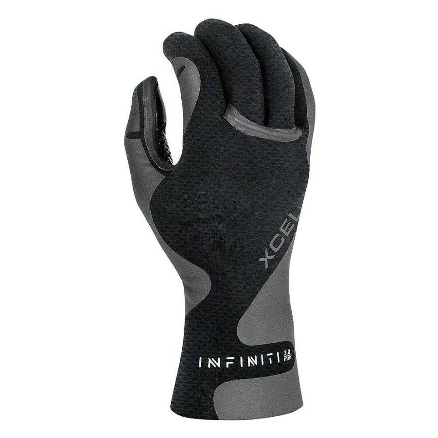 Men'S Xcel Men'S Infiniti + Infiniti Solution | Men'S Infiniti Five Finger Glove 3Mm Black