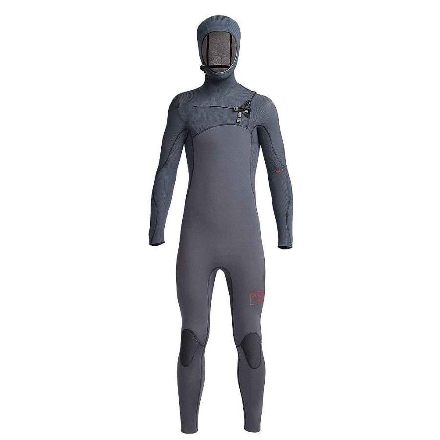 Youth Xcel | Kids' Comp X 4.5/3.5Mm Hooded Full Wetsuit Gunmetal