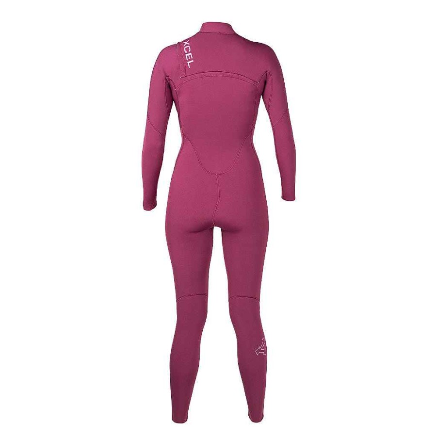 Women'S Xcel Women'S Comp X + Comp | Women'S Comp 4/3Mm Front Zip Full Wetsuit Plum