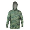 Men'S Xcel | Men'S Threadx Hawaiian Hooded Camo Long Sleeve Uv Top Green Camo